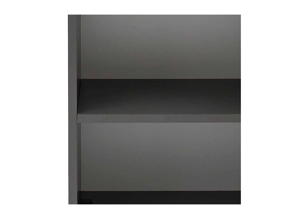 Badunterschrank mit Baumkante NB in Wildeichefarben Dunkelgrau