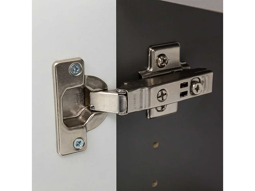 Badunterschrank mit Baumkante NB in Wildeichefarben Dunkelgrau