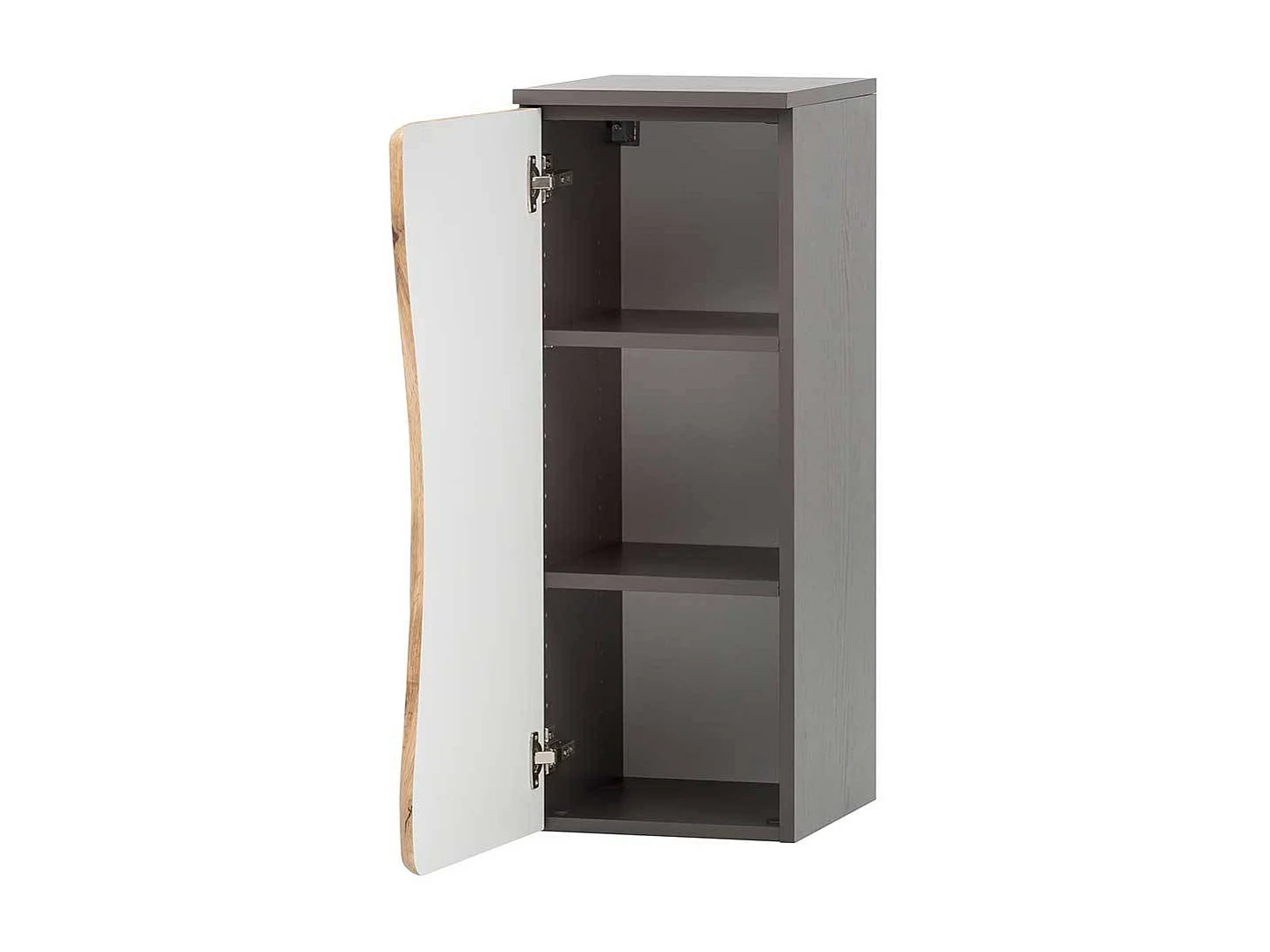 Badunterschrank mit Baumkante NB in Wildeichefarben Dunkelgrau