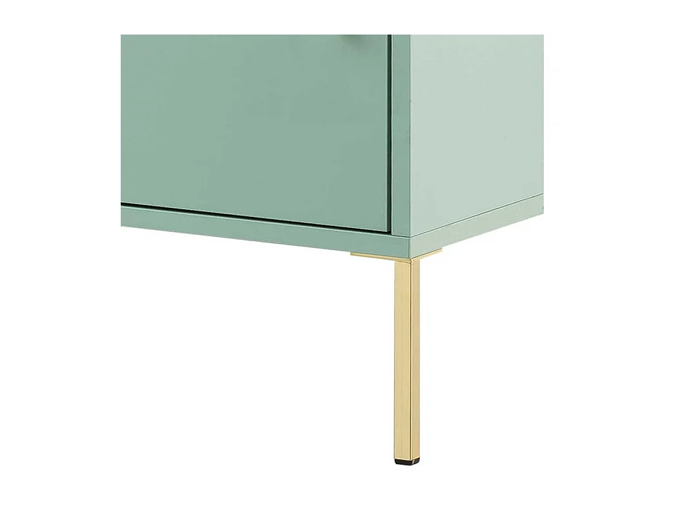 Bad Hochschrank in Mintgrün und Goldfarben Made in Germany