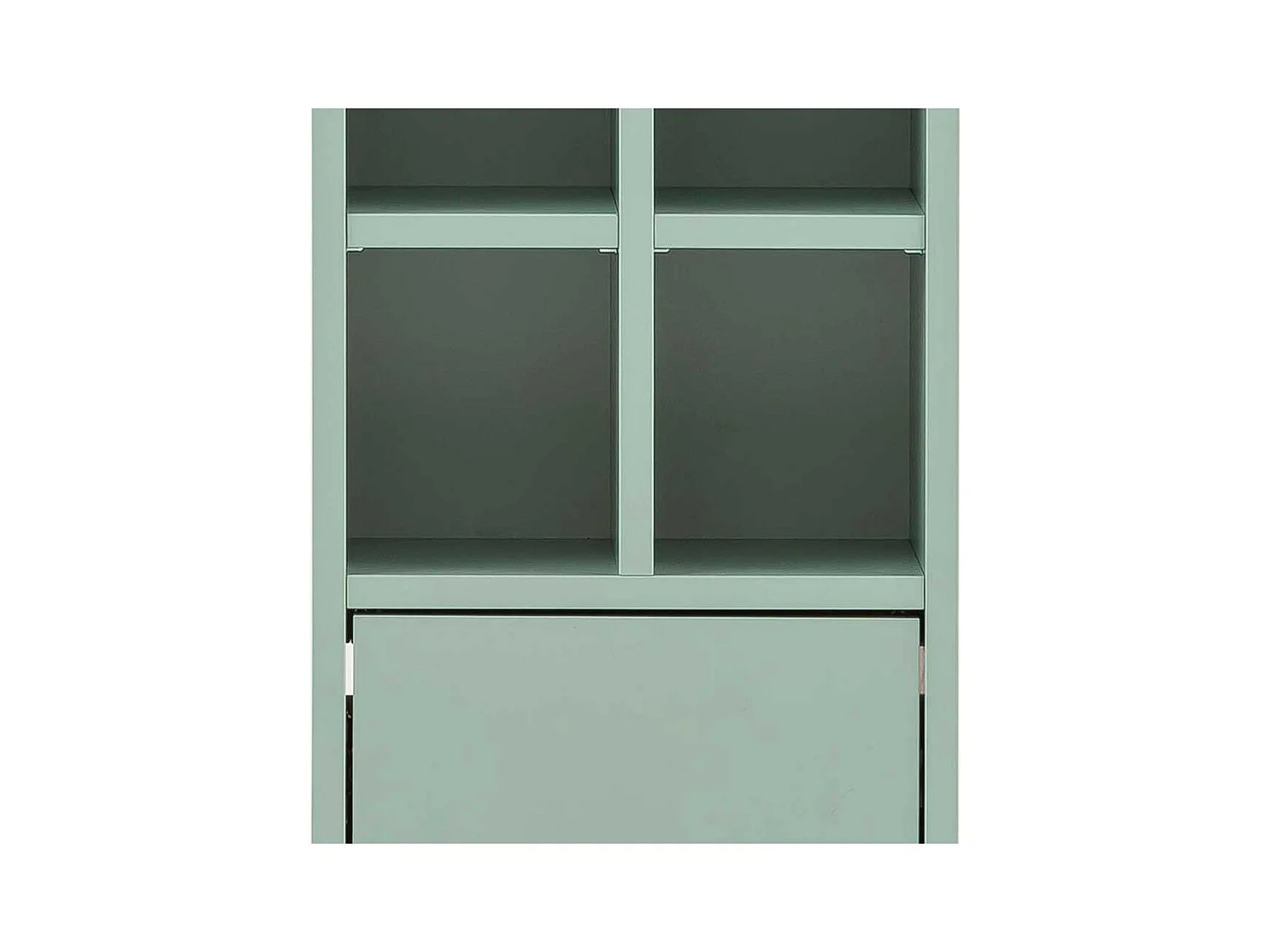 Bad Hochschrank in Mintgrün und Goldfarben Made in Germany