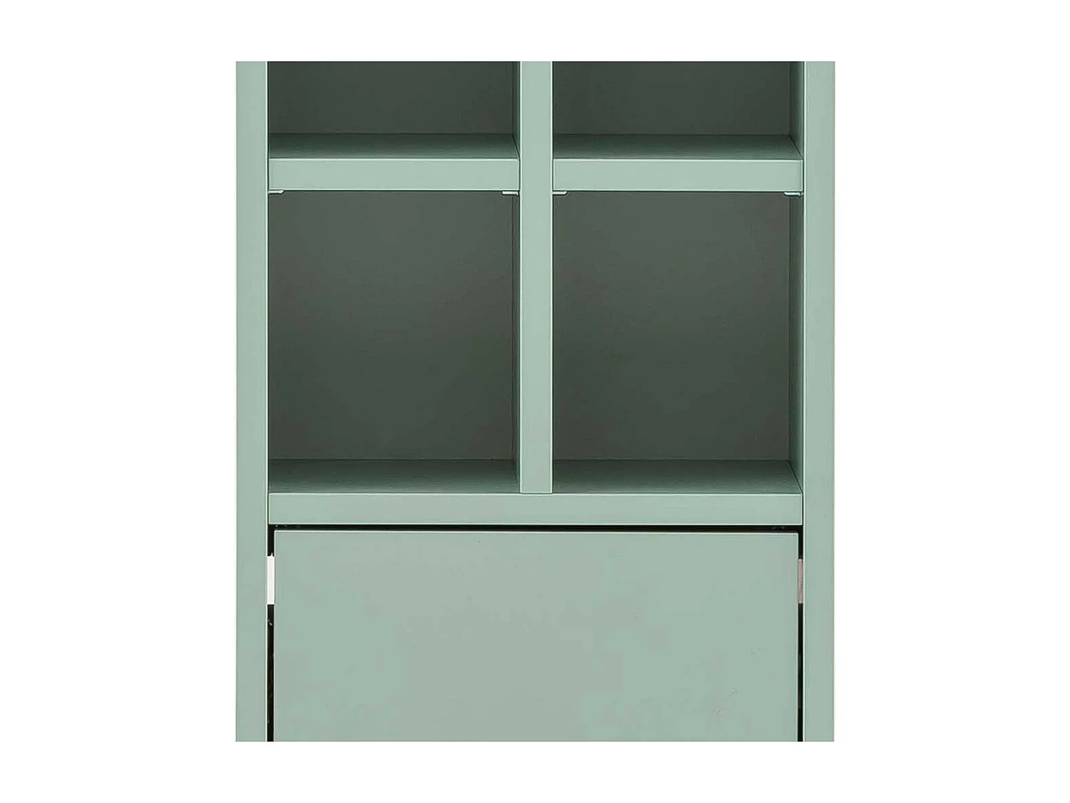 Bad Hochschrank in Mintgrün und Goldfarben Made in Germany