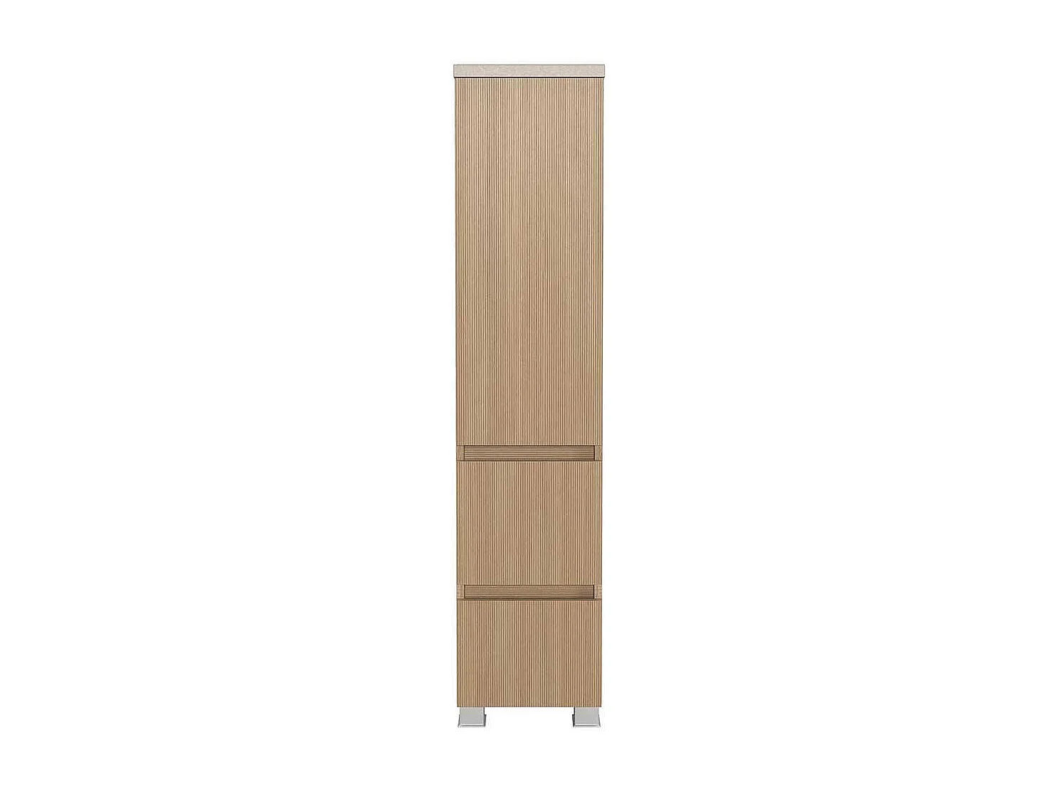 Midischrank Bad Badschrank in Eiche hell mit Soft Close
