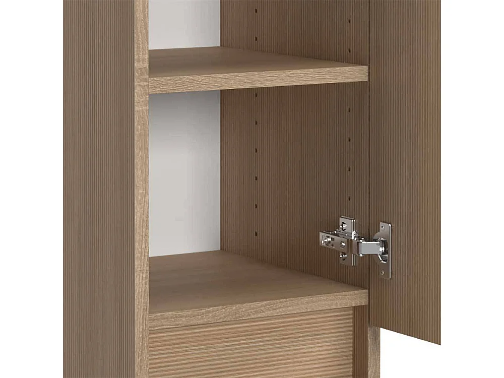 Midischrank Bad Badschrank in Eiche hell mit Soft Close
