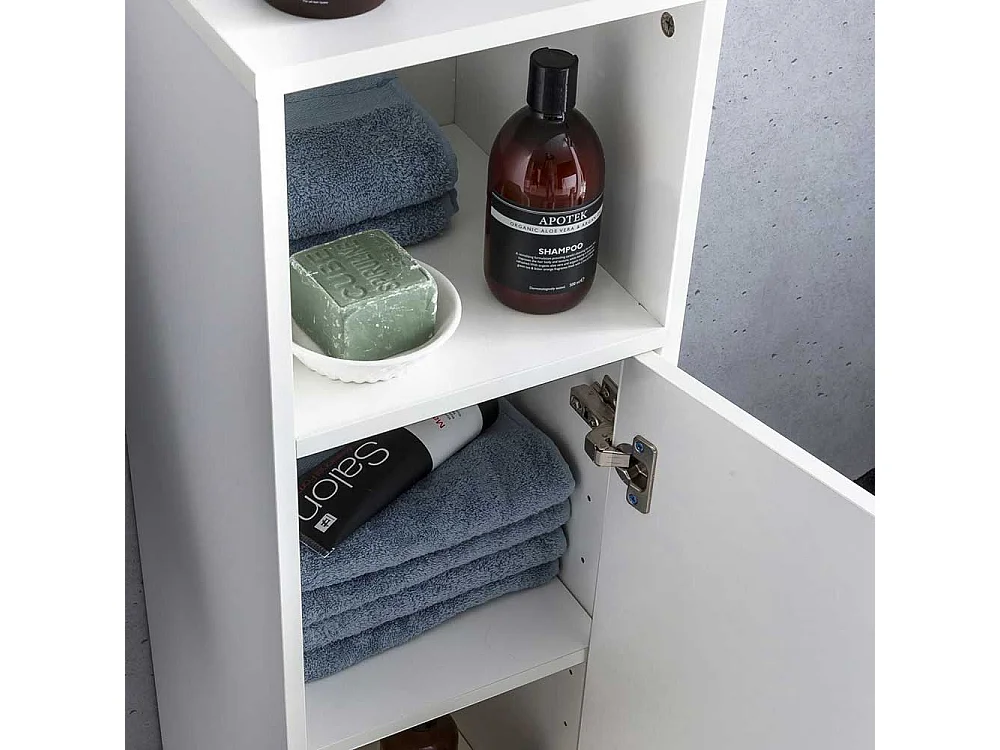 Badezimmer Unterschrank in Weiß 30 cm breit