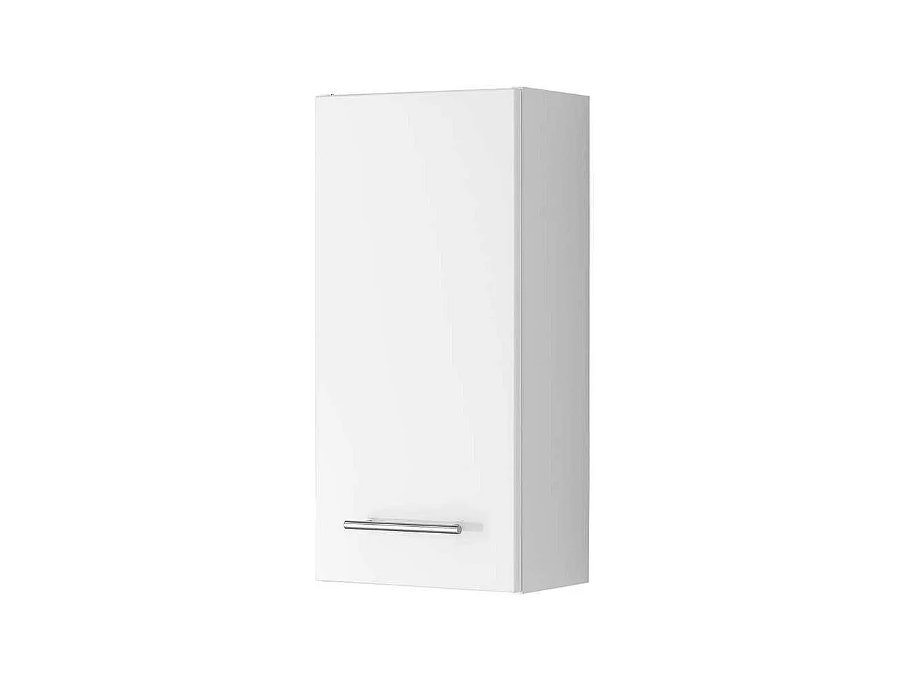 Hochglanz Hängeschrank in Weiß Bad