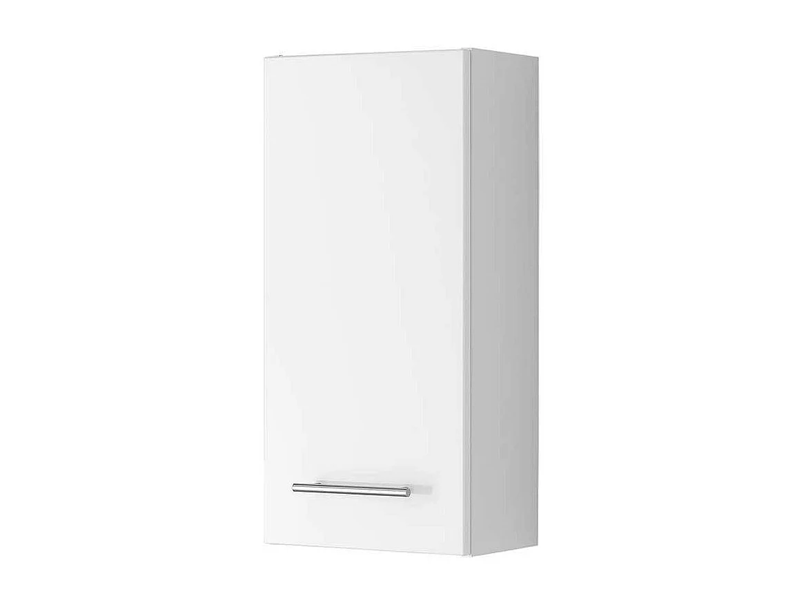 Hochglanz Hängeschrank in Weiß Bad
