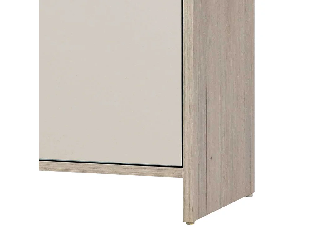 Badezimmerschrank in Cremeweiß Eiche hell