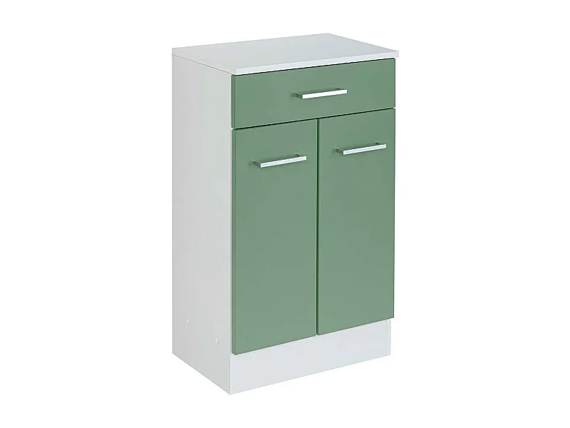 Badkommode in Grün und Weiß 50 cm breit