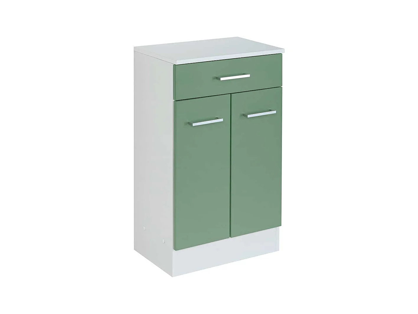 Badkommode in Grün und Weiß 50 cm breit