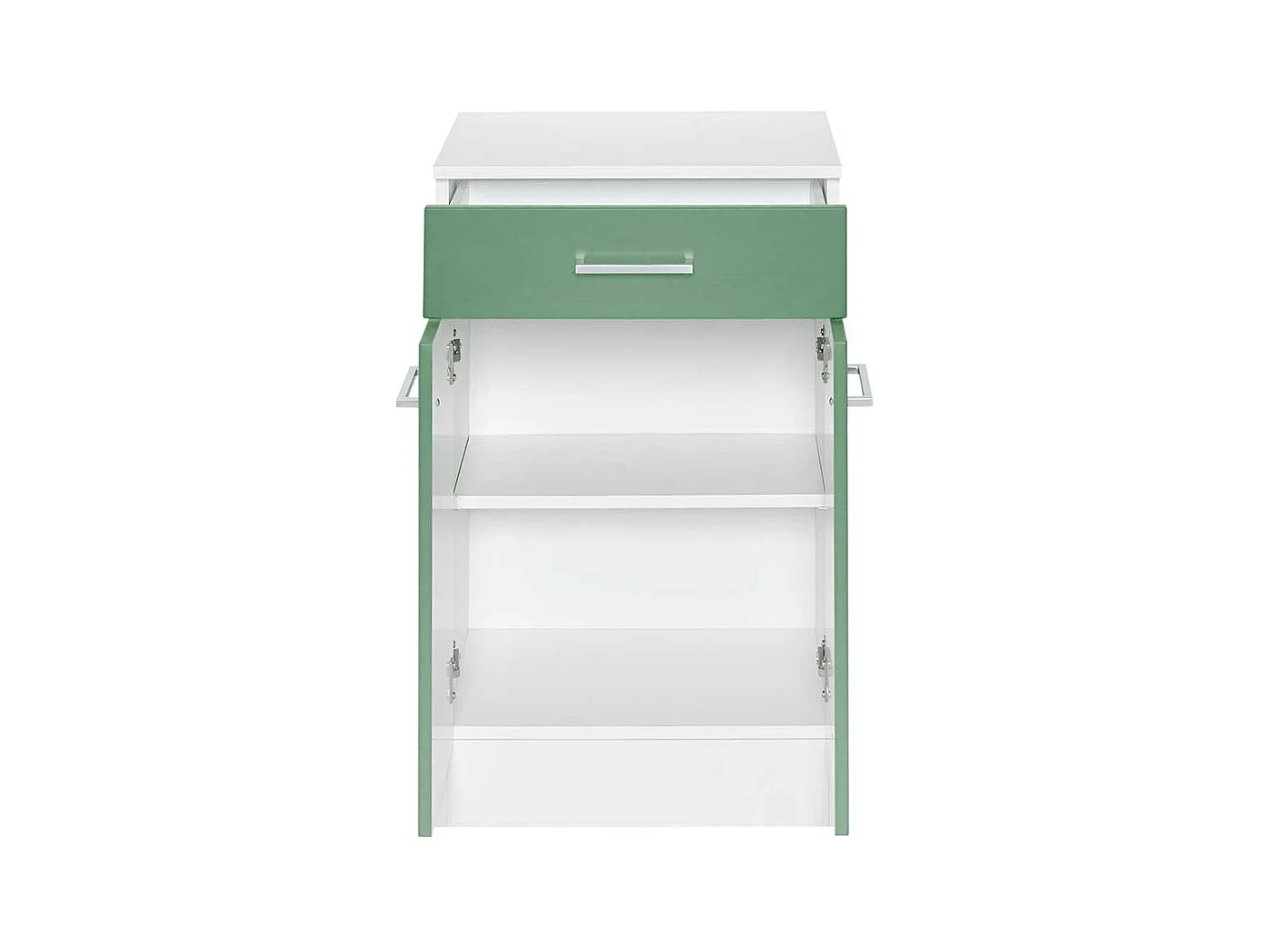 Badkommode in Grün und Weiß 50 cm breit
