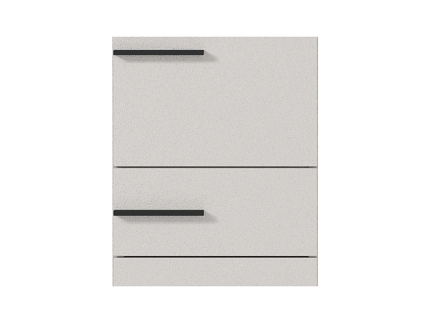 Badezimmer Hochschrank in Hellgrau Nussbaumfarben