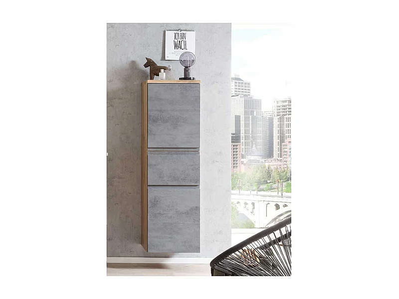 Badezimmermidischrank hängend mit Füßen 40x130x35 cm