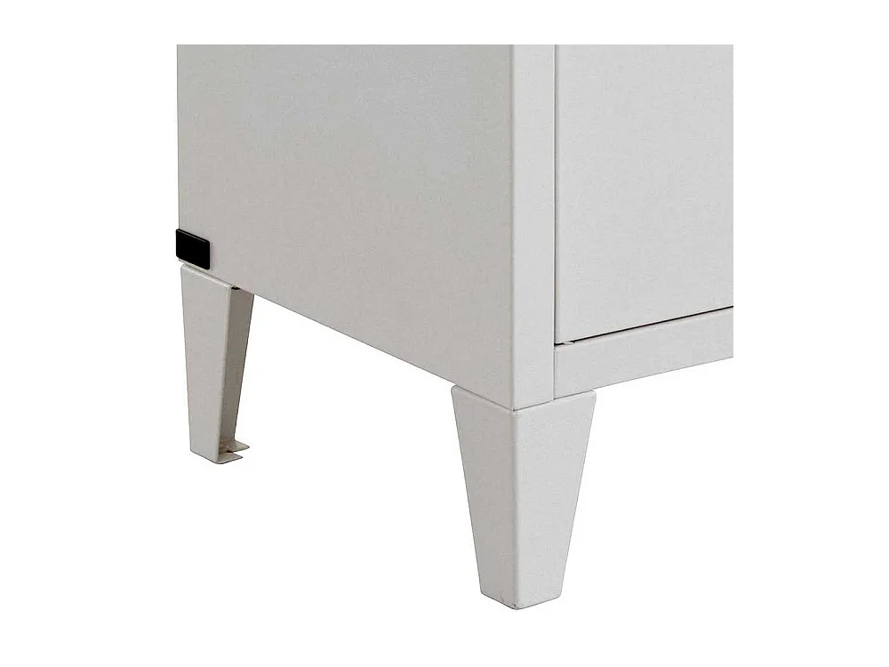 Spind Hochschrank Bad in Weiß Industry und Loft Stil