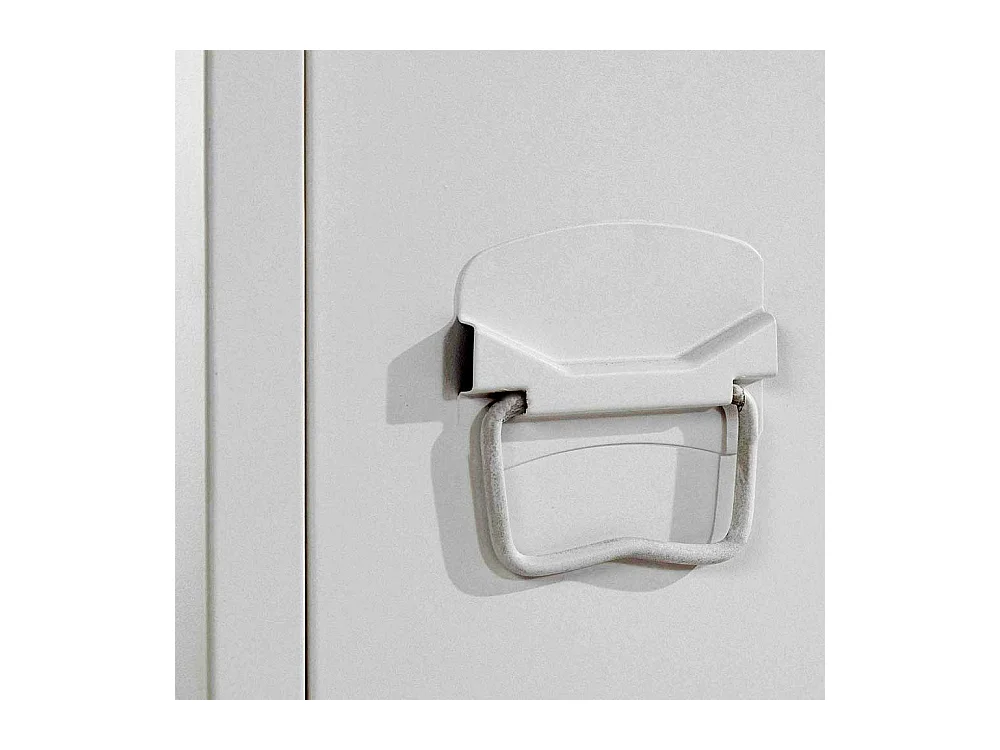 Spind Hochschrank Bad in Weiß Industry und Loft Stil