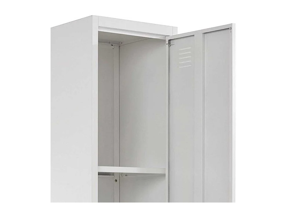 Spind Hochschrank Bad in Weiß Industry und Loft Stil