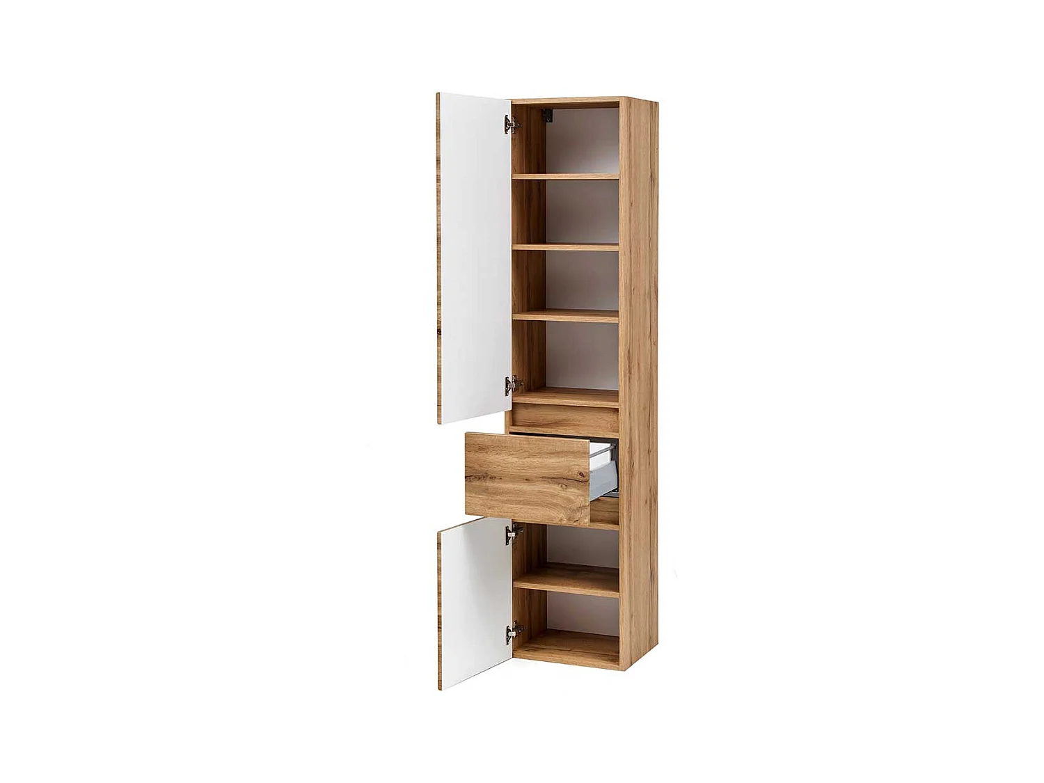 Badseitenschrank 185 cm hoch Landhausstil