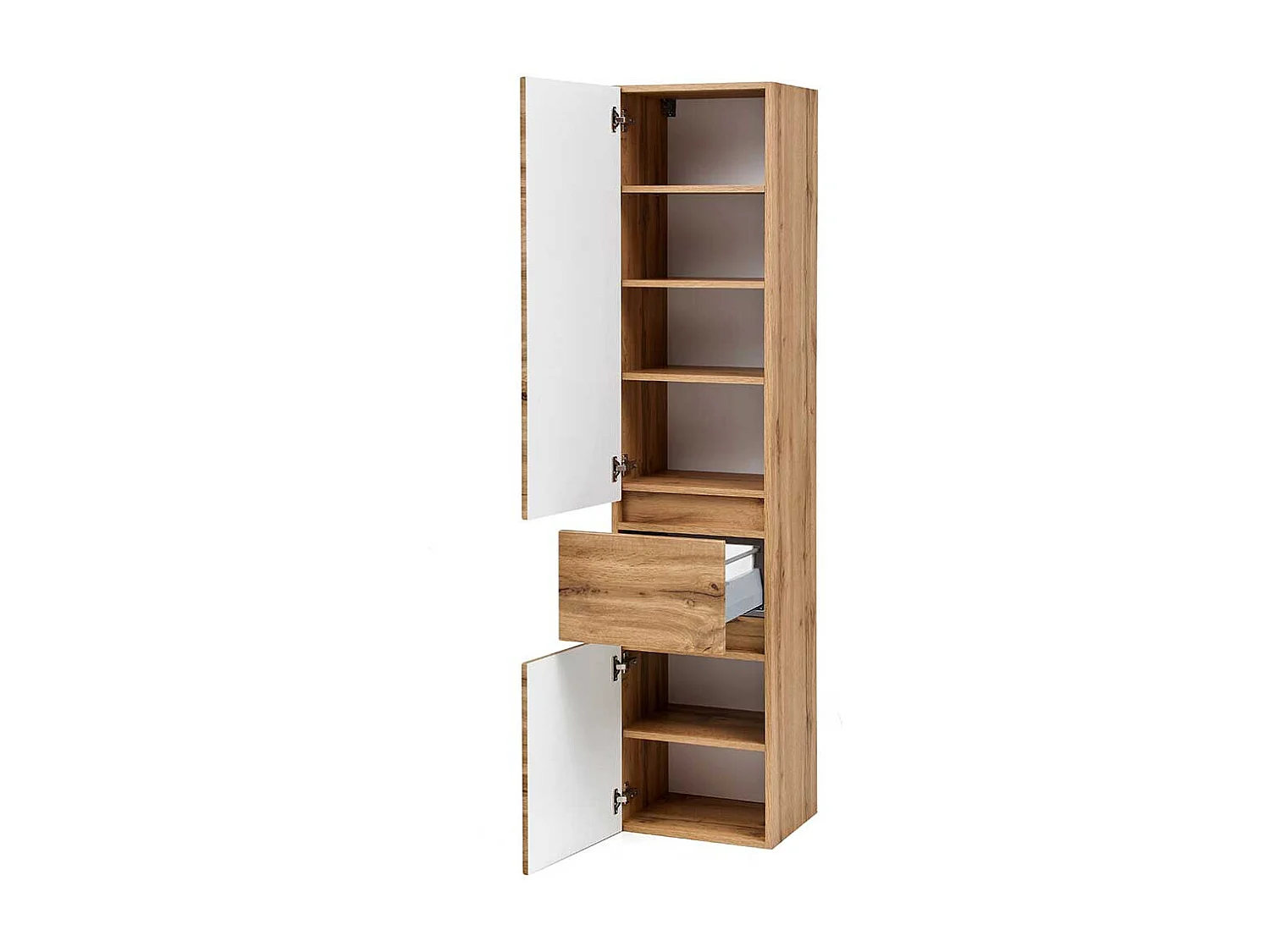 Badseitenschrank 185 cm hoch Landhausstil
