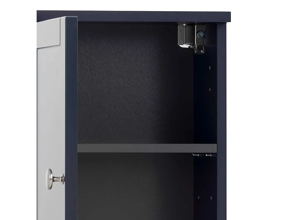 Badezimmerhängeschrank in Dunkelblau Landhausstil