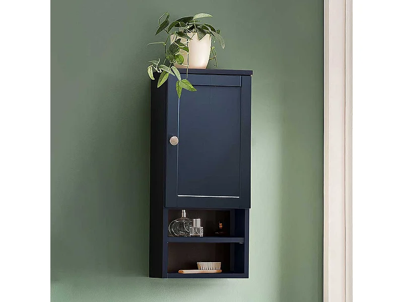 Badezimmerhängeschrank in Dunkelblau Landhausstil