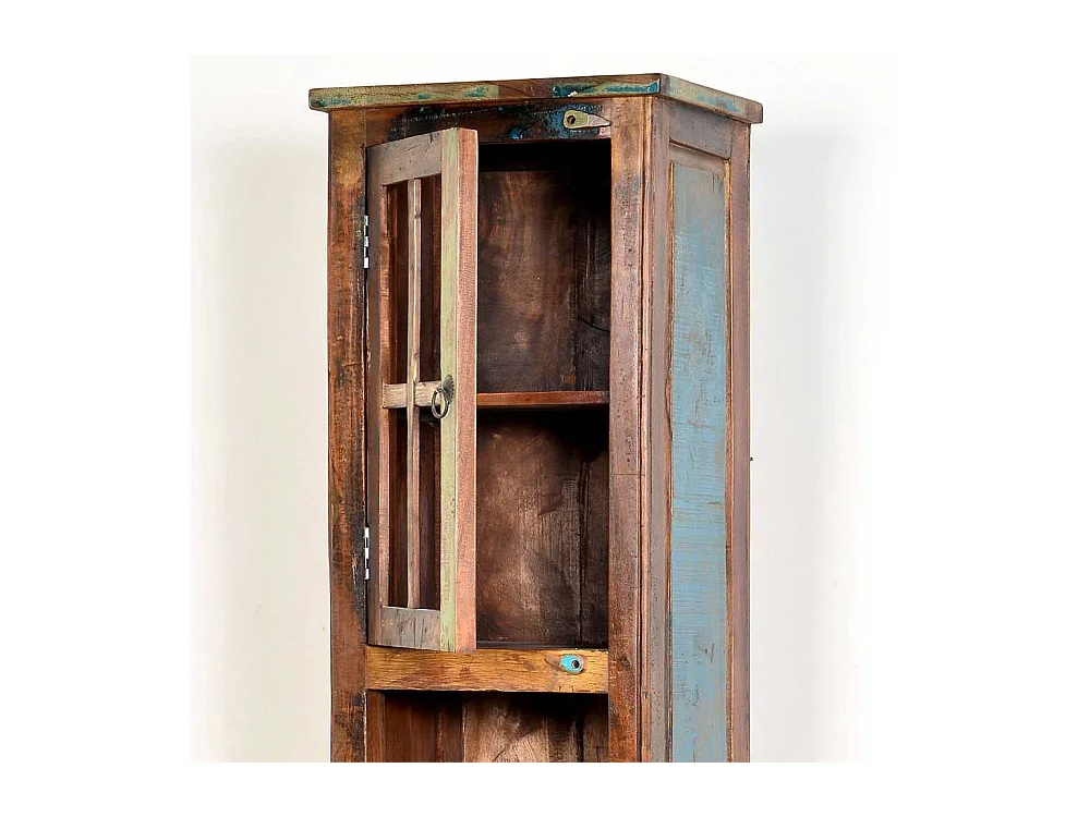 Hochschrank aus Massivholz Recyclingholz