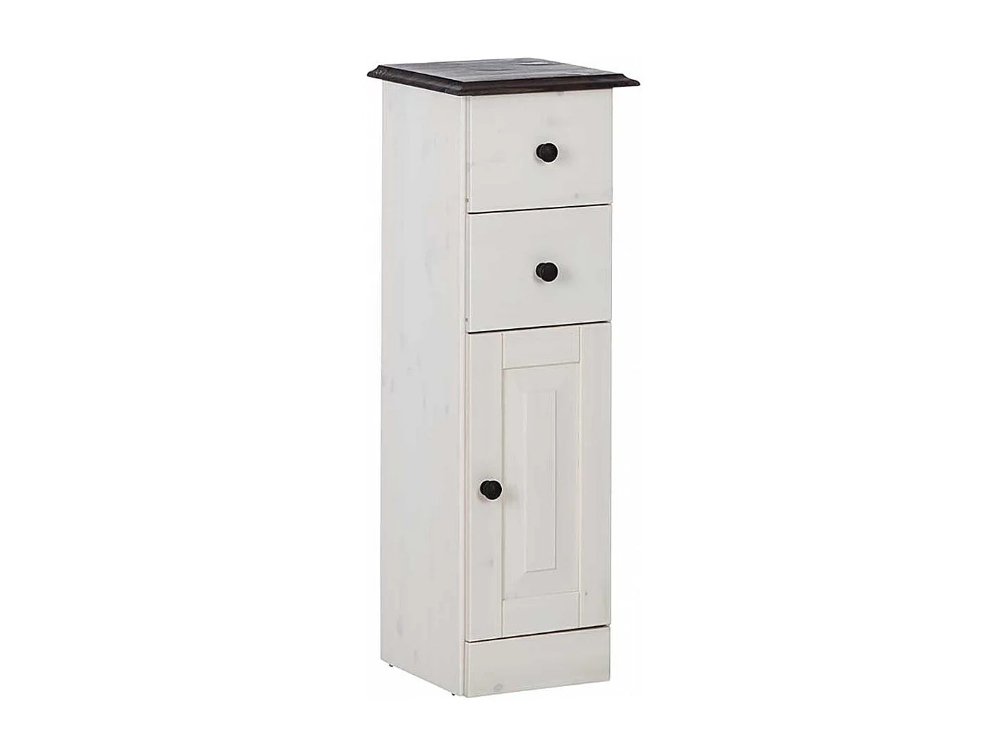 Badezimmerschrank Badezimmer Schrank mit zwei Schubladen und Drehtür