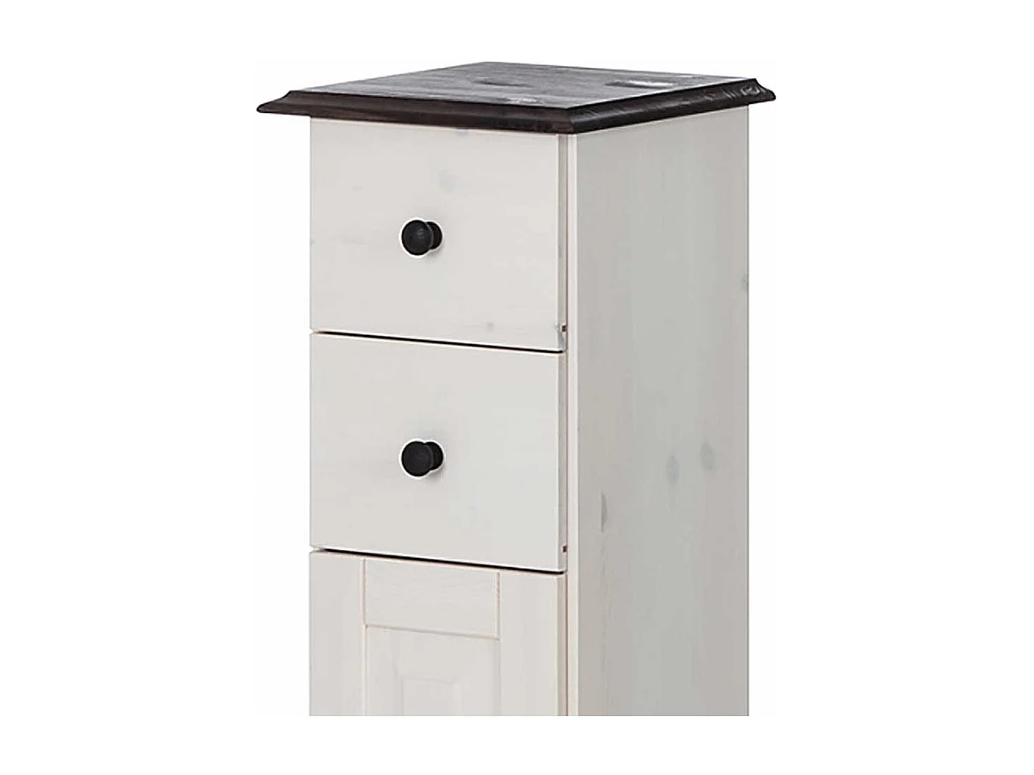 Badezimmerschrank Badezimmer Schrank mit zwei Schubladen und Drehtür