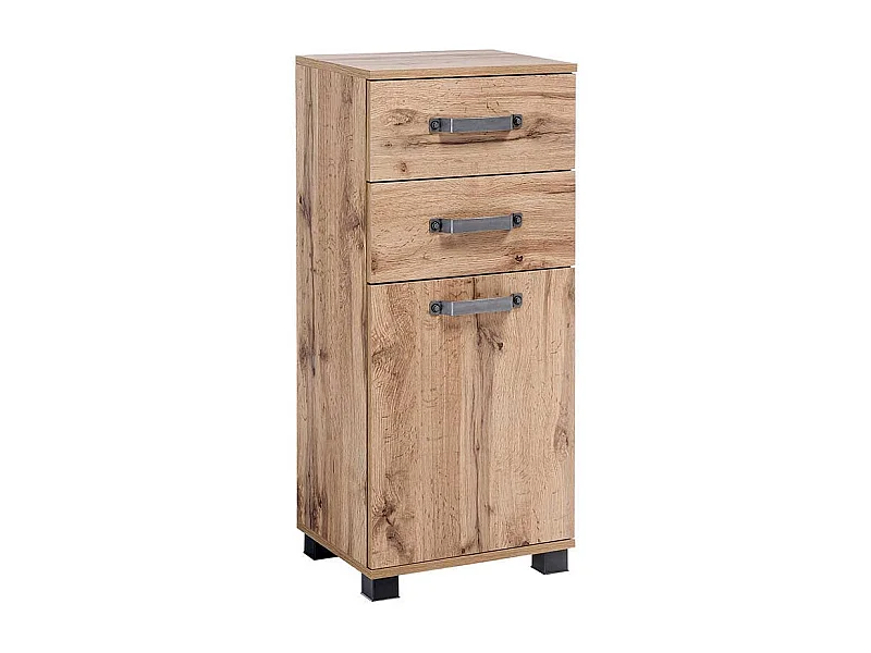 Badezimmer Unterschrank in Wildeichefarben 40 cm breit