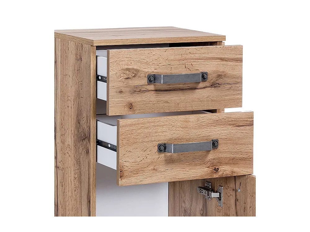 Badezimmer Unterschrank in Wildeichefarben 40 cm breit