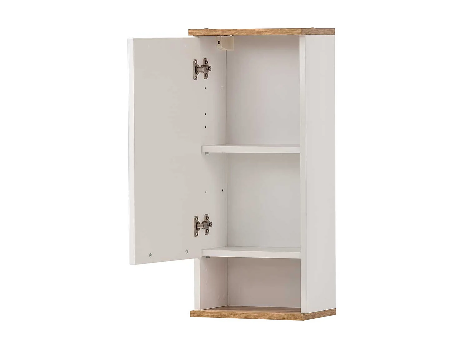 Badezimmerschrank hängend im Landhausstil Weiß und Eichefarben