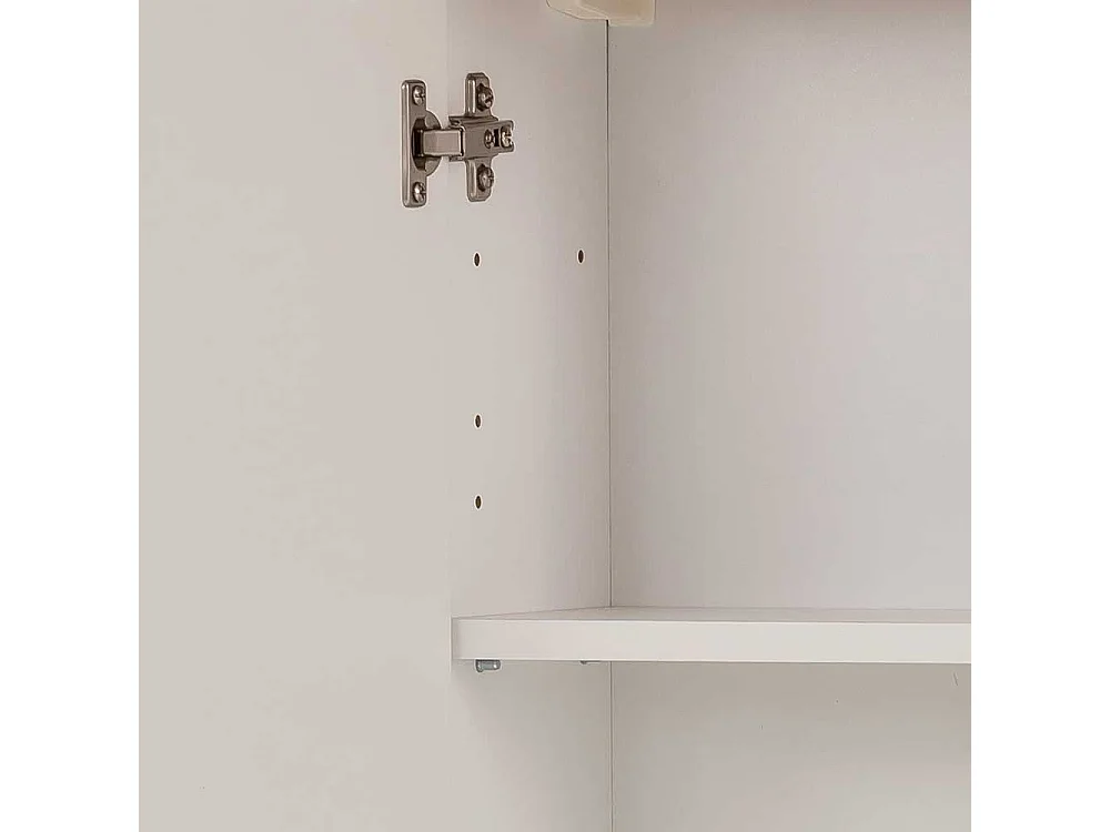 Badezimmerschrank hängend im Landhausstil Weiß und Eichefarben