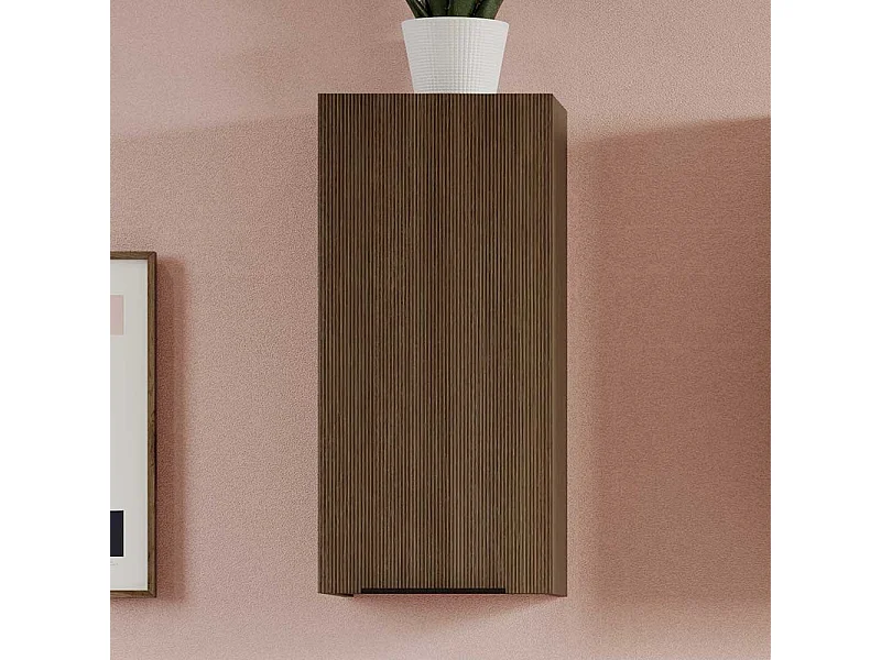 Badschrank Wandschrank in modernem Design - Eiche dunkel