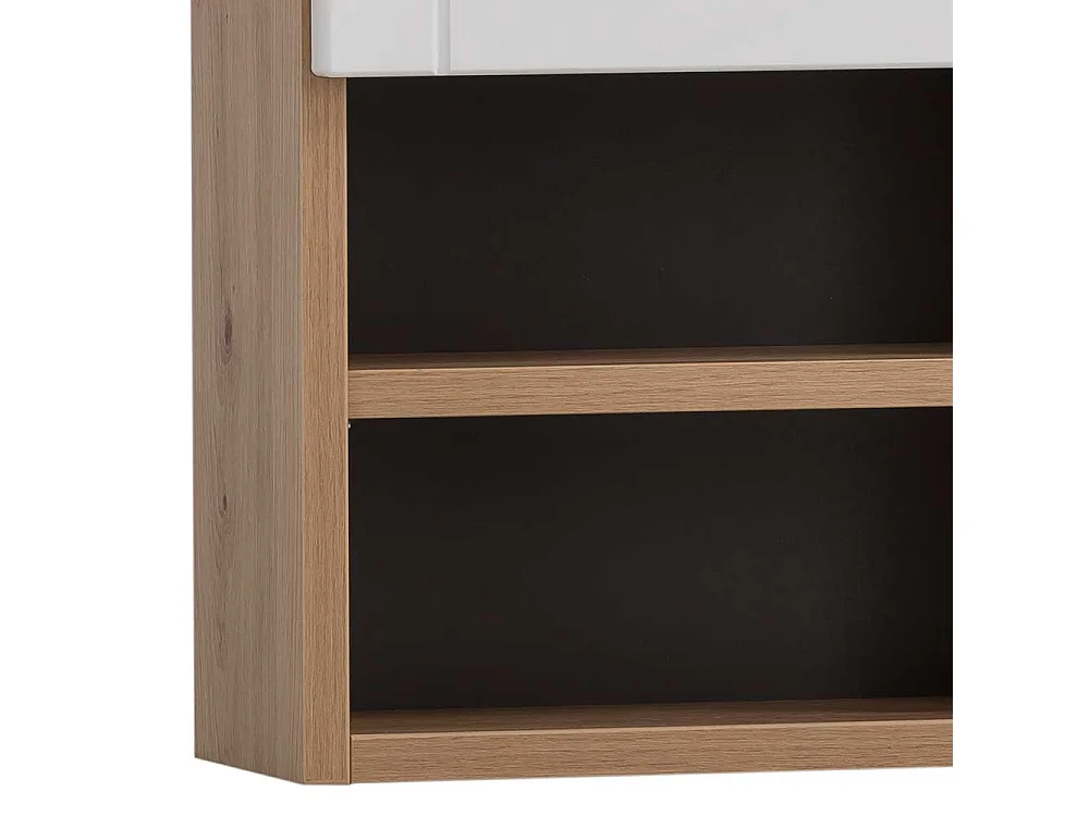 Badezimmerschrank Hängend in Weiß Wildeichefarben