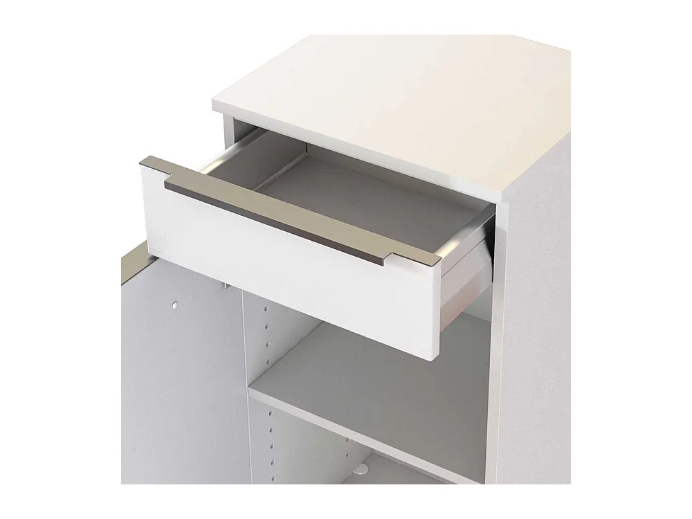 Bad Unterschrank in Weiß 40 cm breit