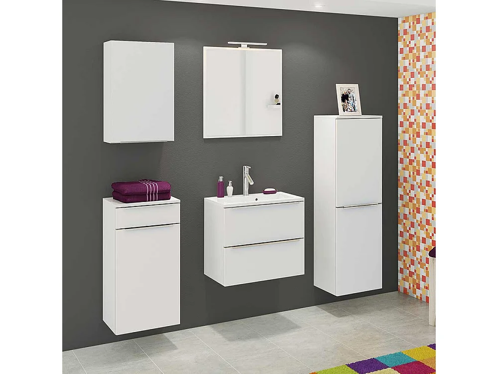 Bad Unterschrank in Weiß 40 cm breit