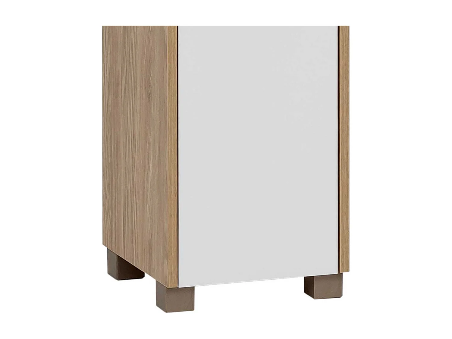 Badseitenschrank im Skandi Design melaminbeschichtet