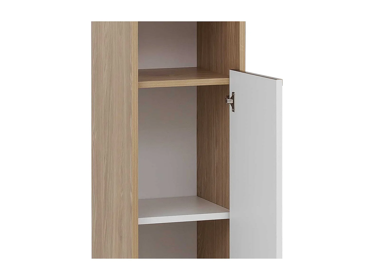 Badseitenschrank im Skandi Design melaminbeschichtet