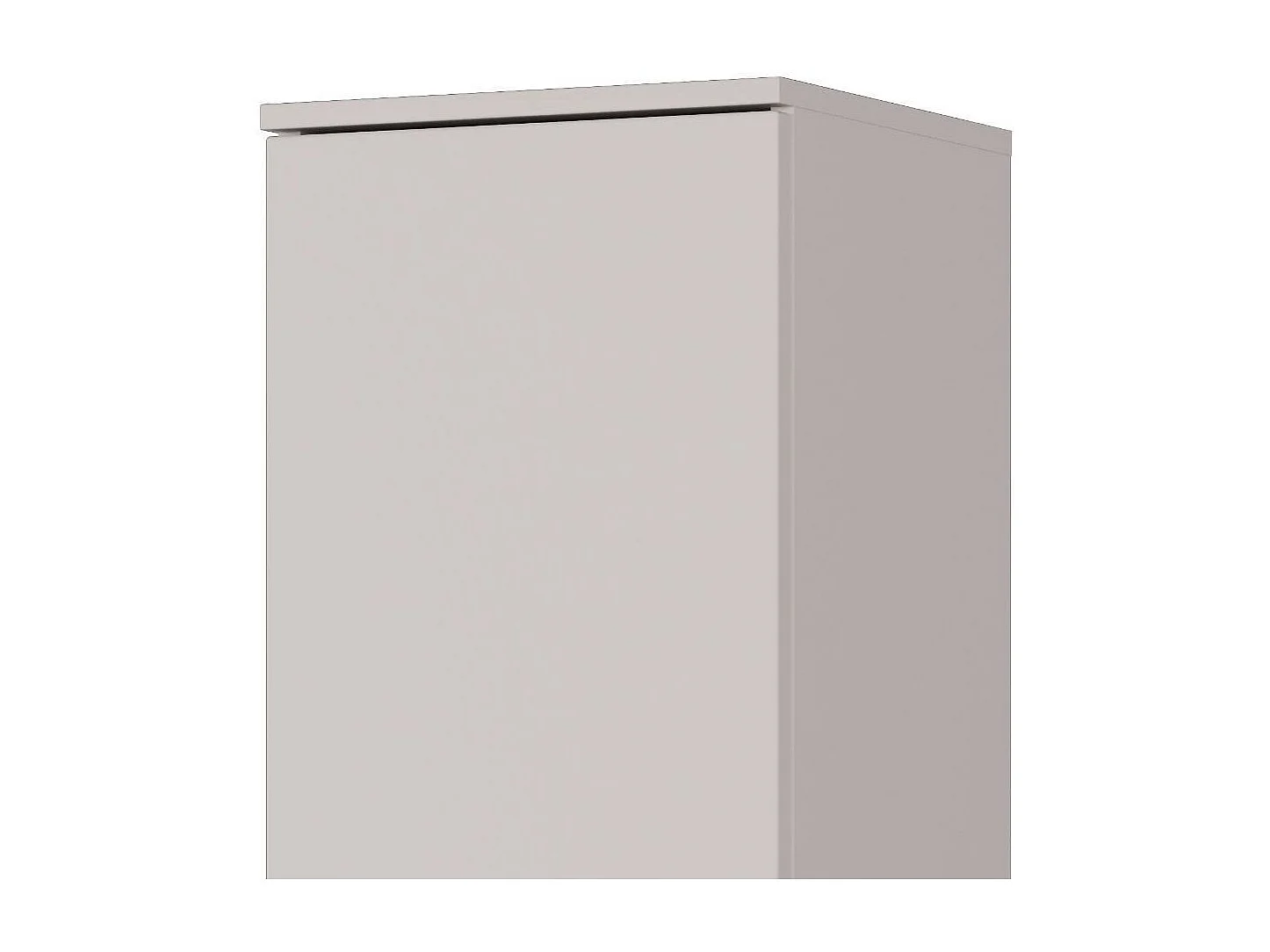 Hochschrank Badhochschrank mit zwei offenen Fächern und einer Schublade