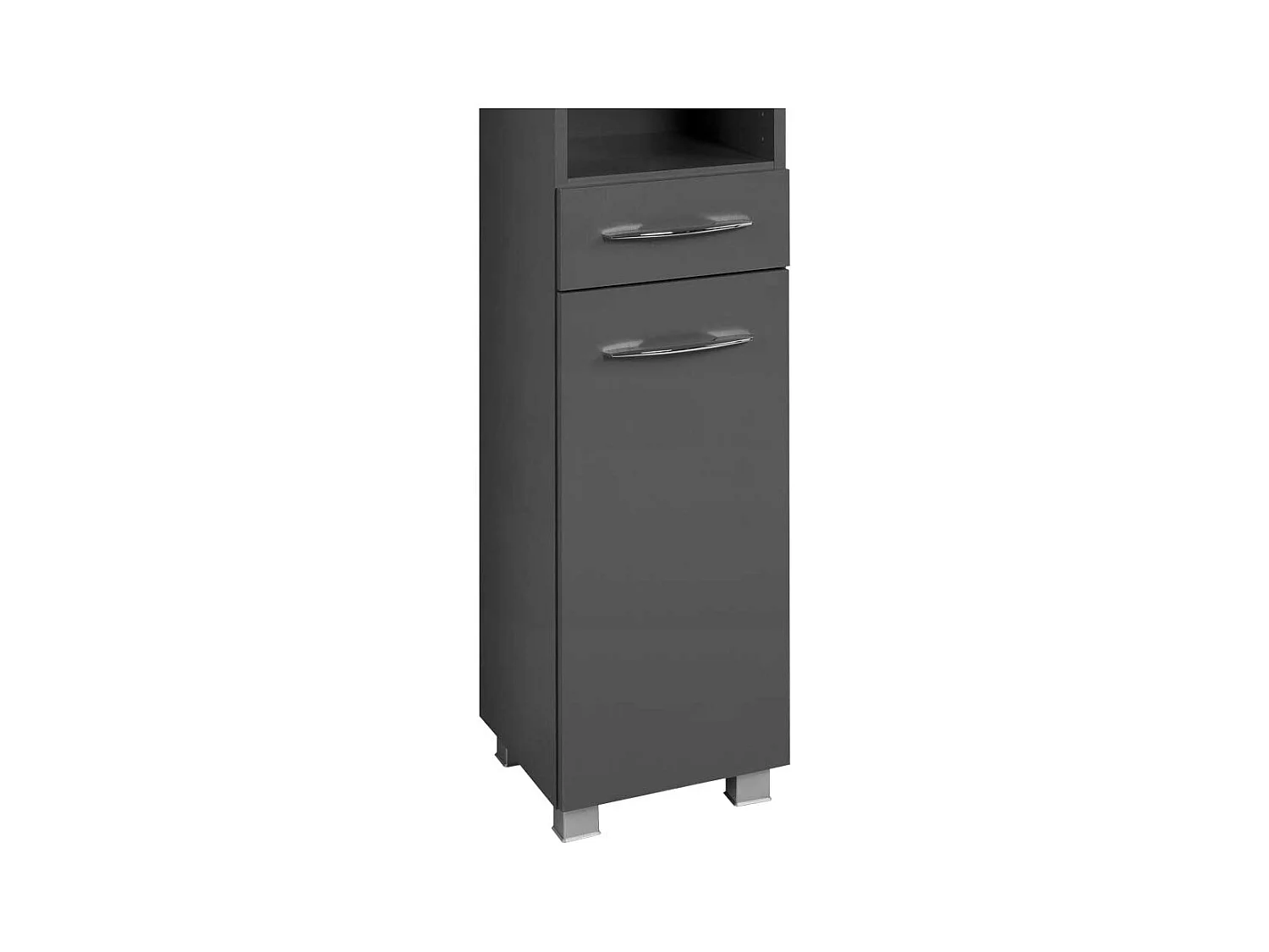 Badezimmer Hochschrank in Graphit Grau 30 cm