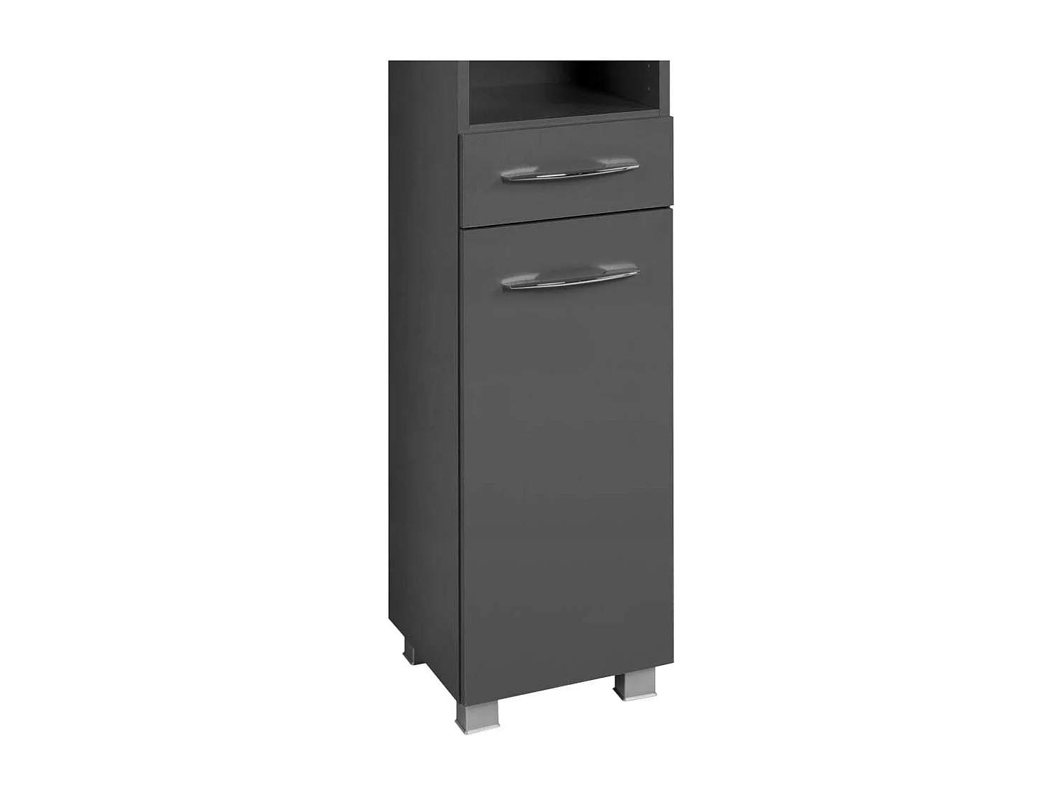 Badezimmer Hochschrank in Graphit Grau 30 cm