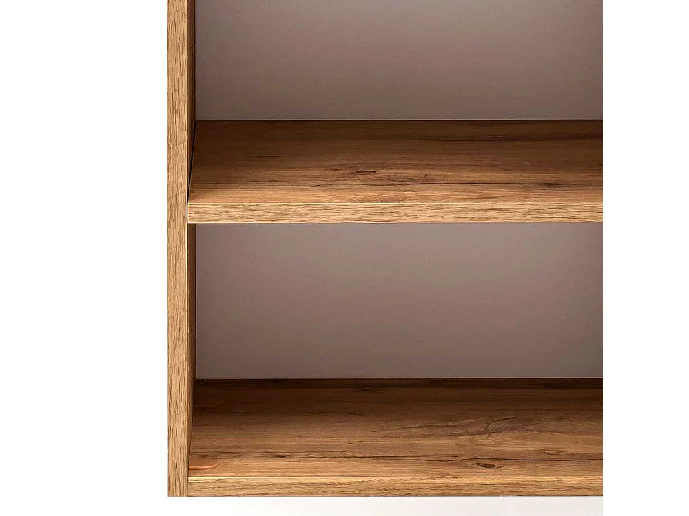 Midischrank Bad Wandmontage plus Füße Wildeiche Holzoptik