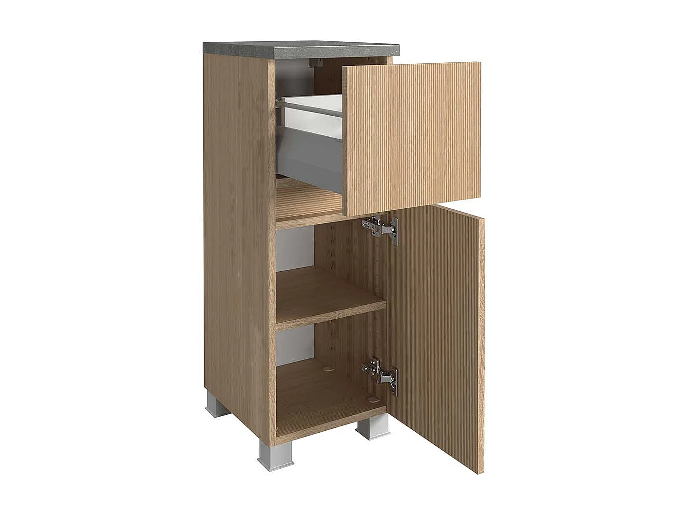 Beistellschrank Bad Badeschrank mit Vierfußgestell oder Wandmontage