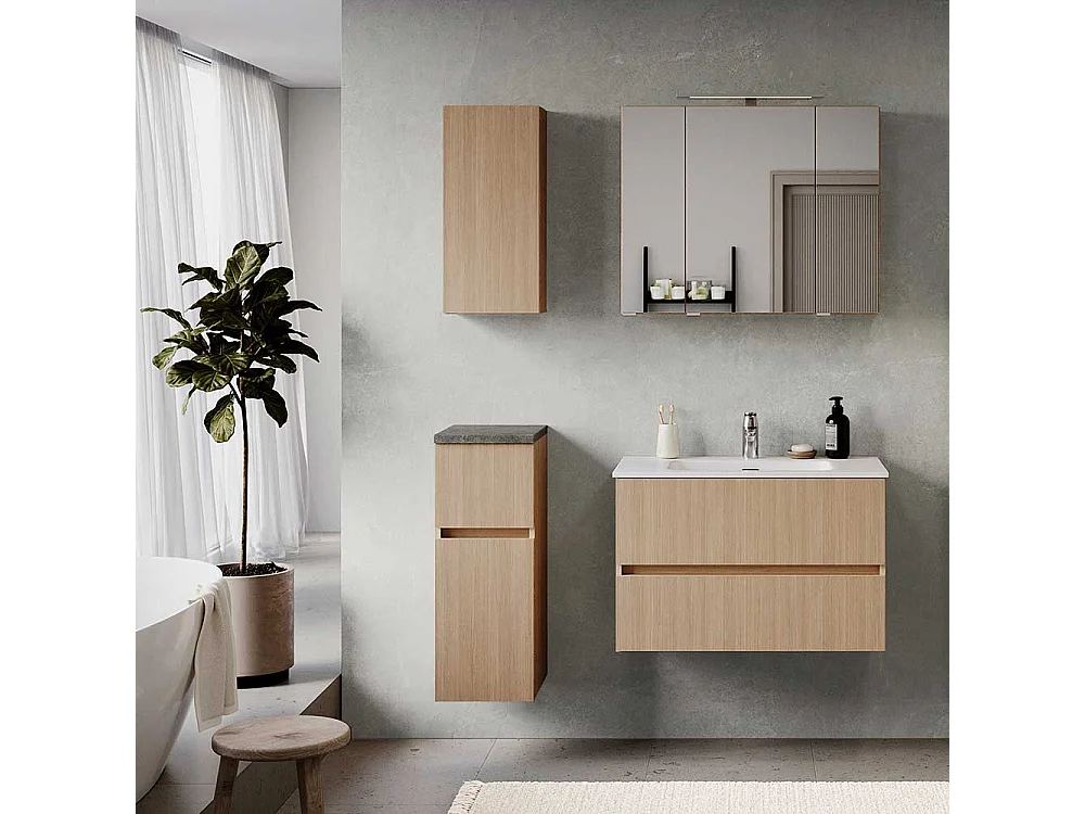 Beistellschrank Bad Badeschrank mit Vierfußgestell oder Wandmontage