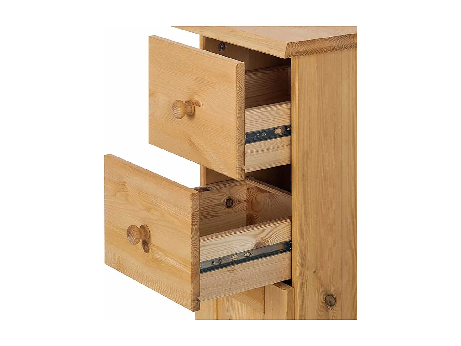 Badezimmerschrank Badschrank aus Kiefer Massivholz mit Holzgriffen