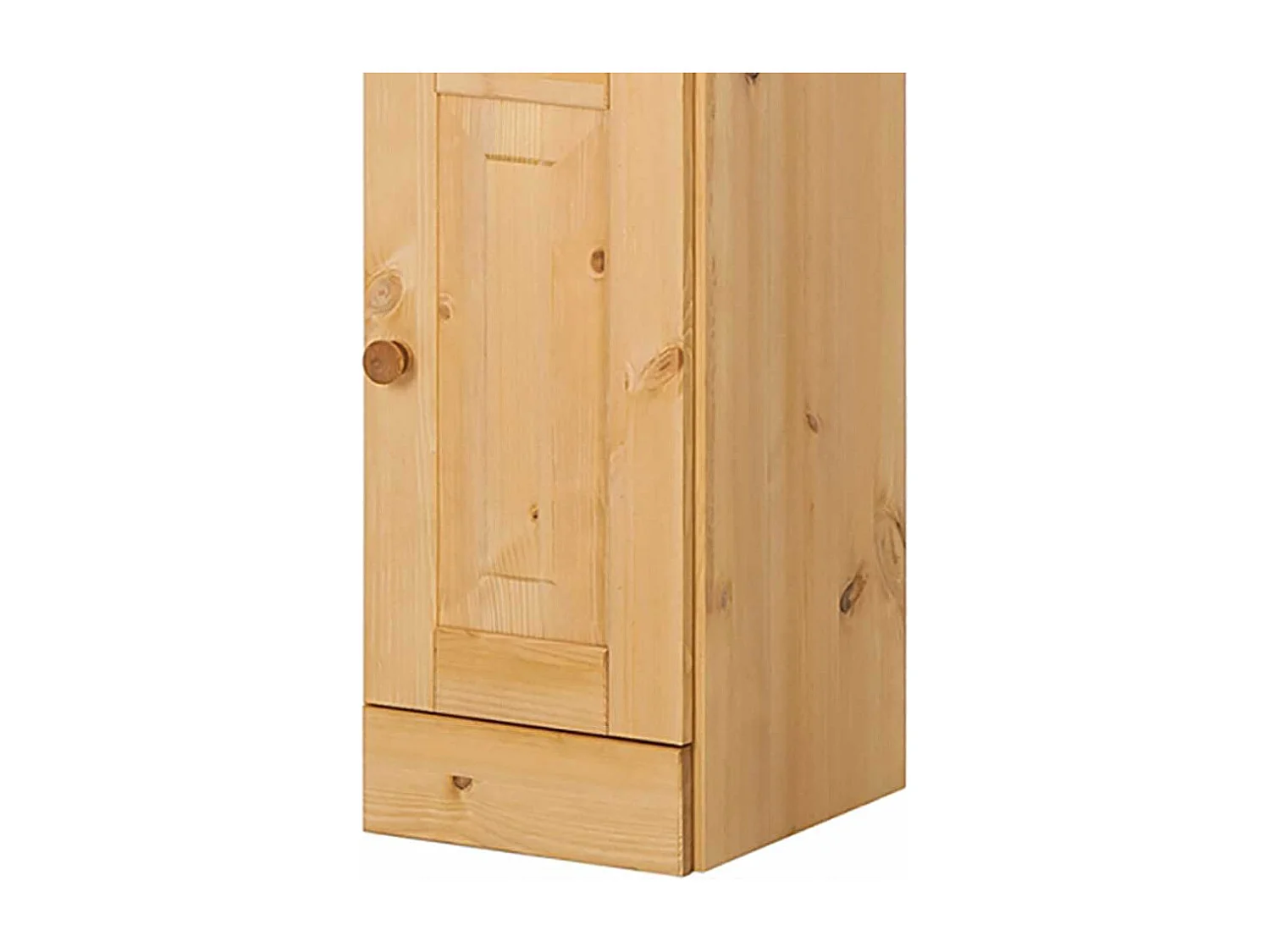 Badezimmerschrank Badschrank aus Kiefer Massivholz mit Holzgriffen