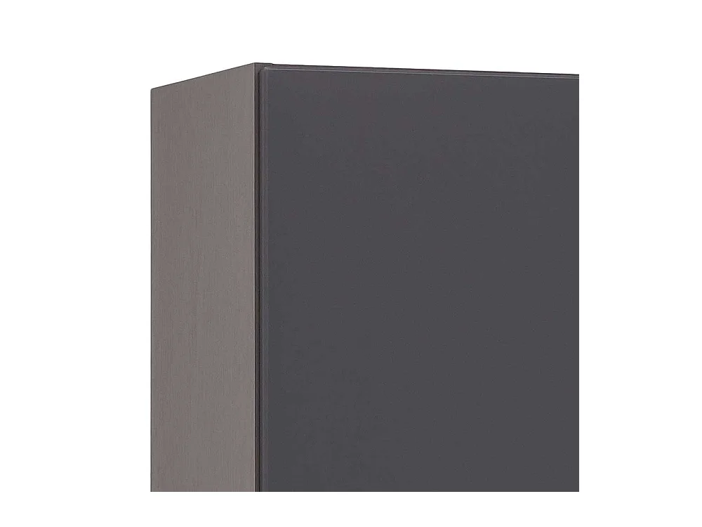 Badezimmermidischrank in Dunkelgrau & Wildeiche Optik 185 cm hoch