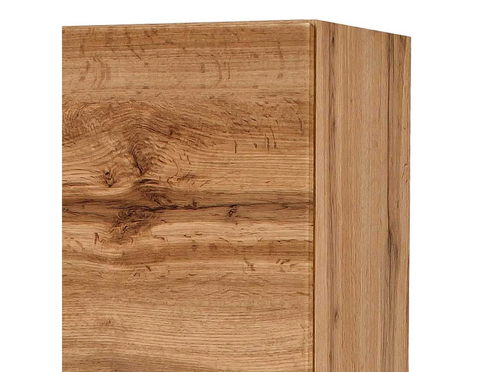 Badezimmer Hochschrank im Wildeiche Dekor 185 cm hoch