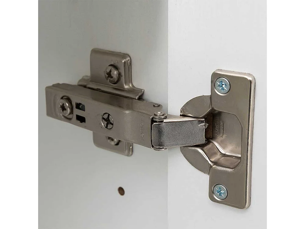 Weißer Badschrank 40 cm breit 180 cm hoch