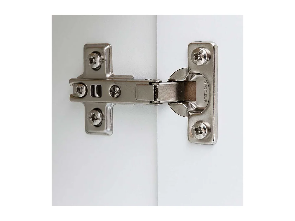 Badschrank in Hochglanz Weiß 4-türig