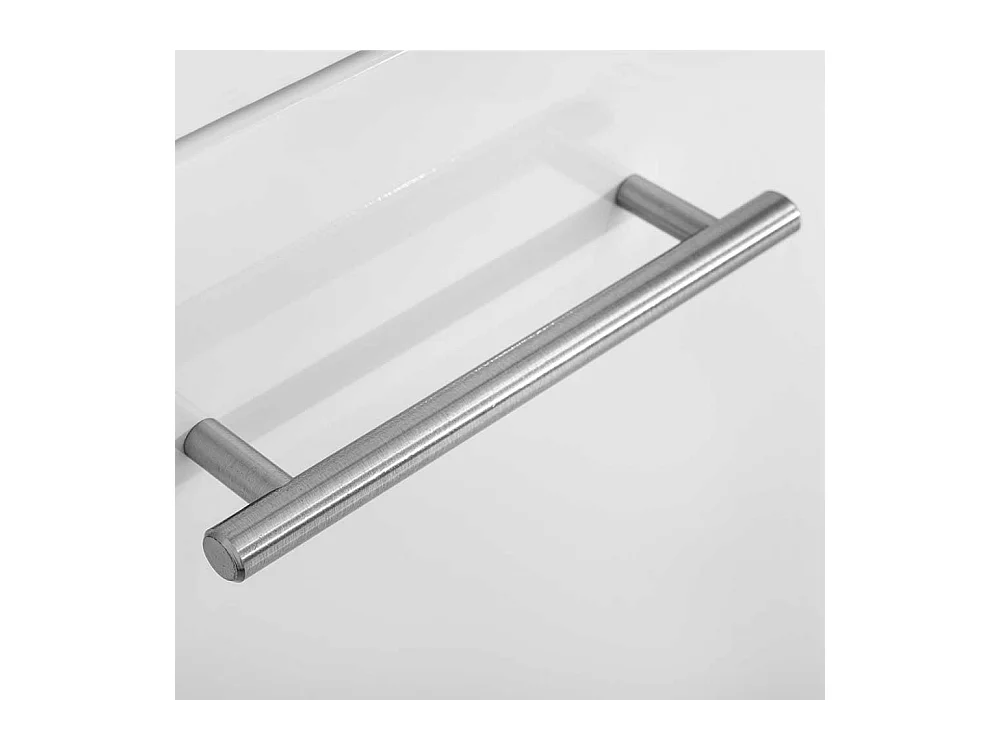 Badschrank in Hochglanz Weiß 4-türig